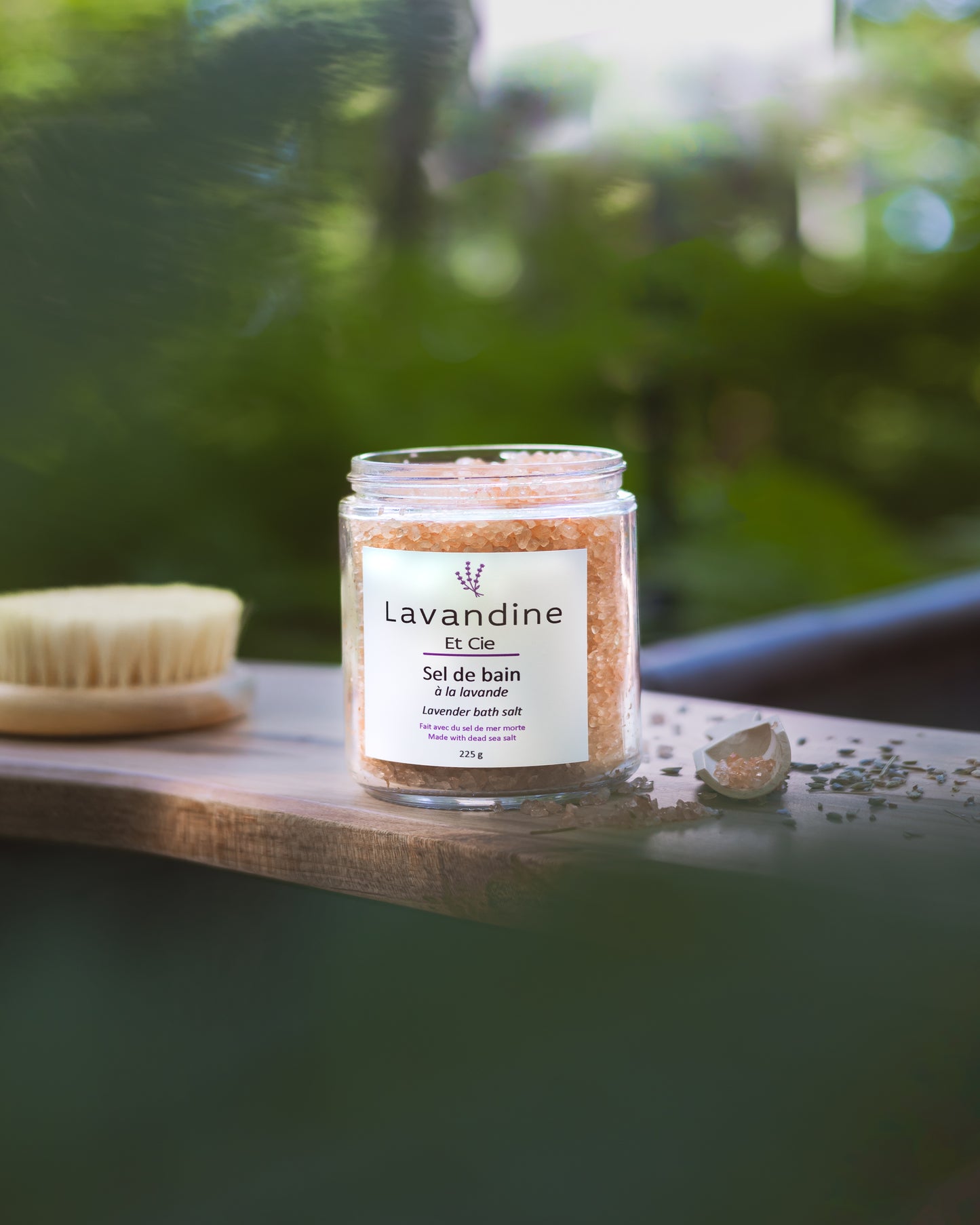 Sel de bain à la lavande