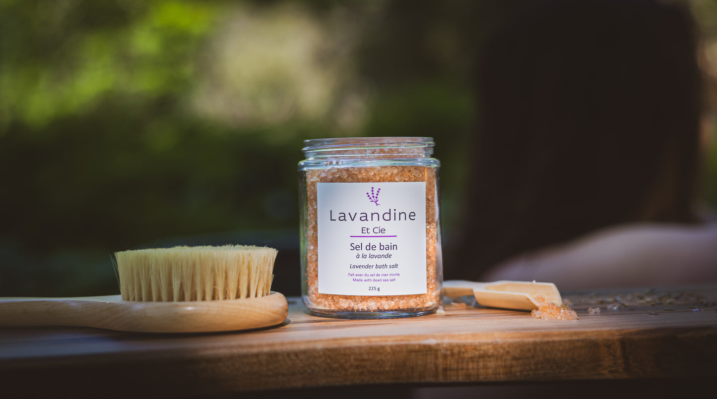 Sel de bain à la lavande