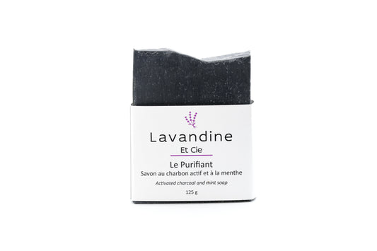 Le Purifiant - Soap with activated charcoal and mint